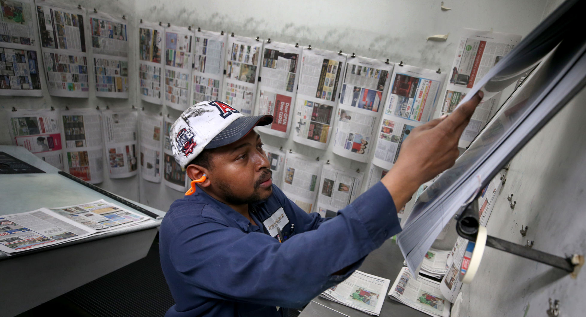 Printing press for Tucson Newspapers